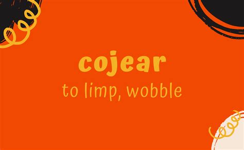 cojear in english